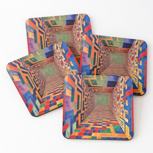 Item preview, Abstract Colorful Maze designed and sold by TheDarkWardrobe.