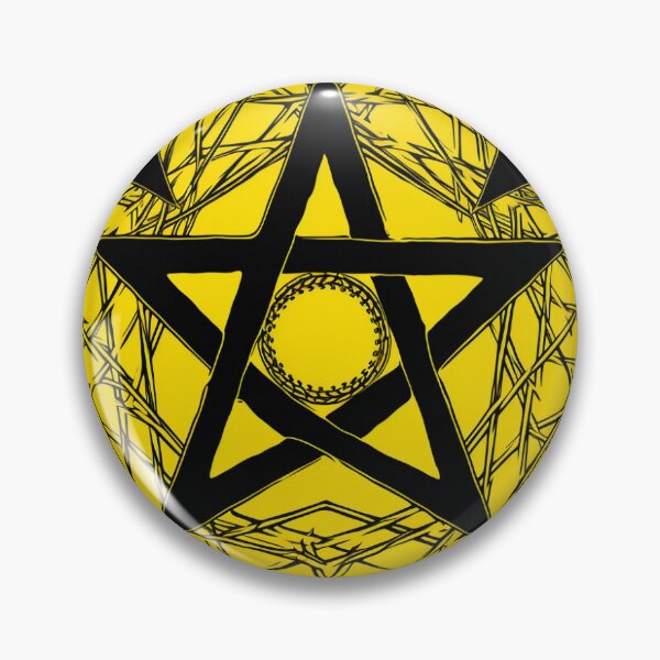 Item preview, Black & Yellow Pentagram Design designed and sold by MerikuroCreates.