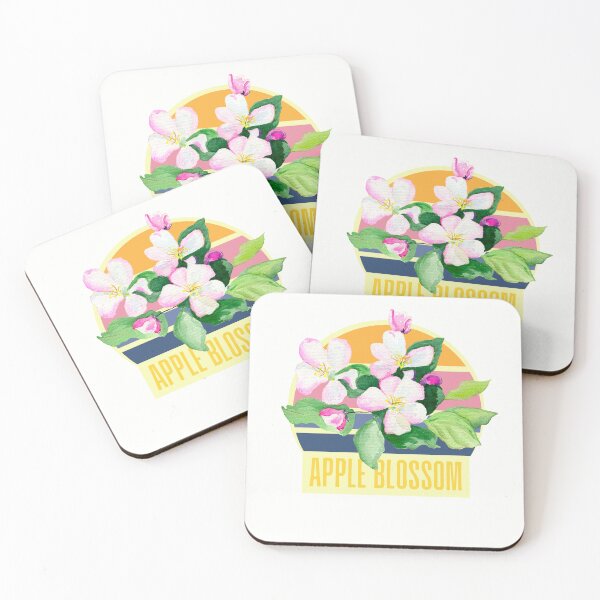 Artikelvorschau, Arkansas State Apfelblüten-Blumen-Aquarell-klassisches T-Shirt Sticker entworfen und verkauft von ThinkNature!.