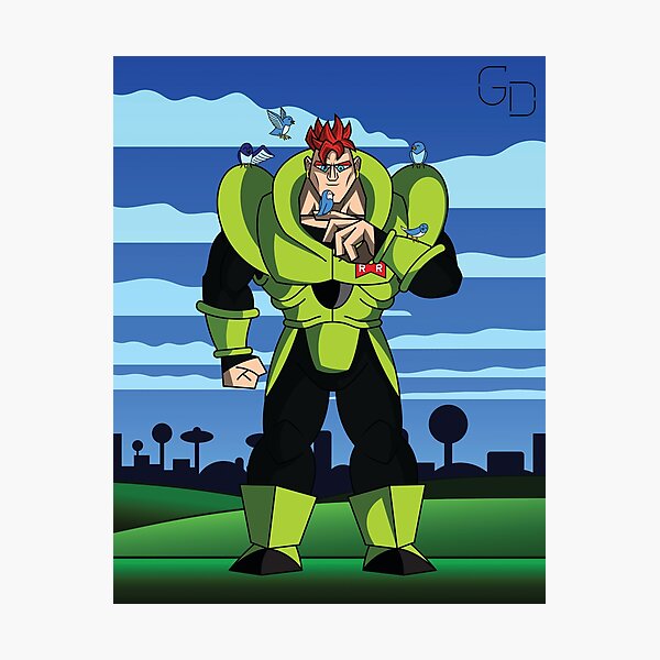 Item preview, Happy Android 16 (Background) designed and sold by GarDax.