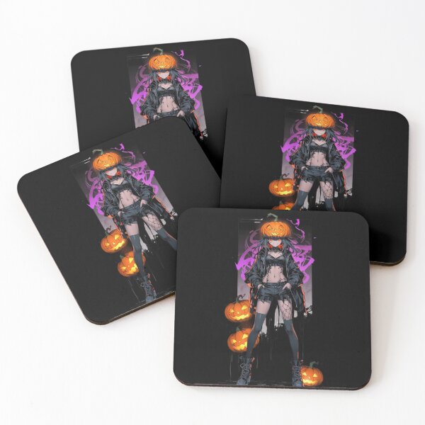 Item preview, Cute rebellious girl with a pumpkin head on halloween designed and sold by DarksKings5000.