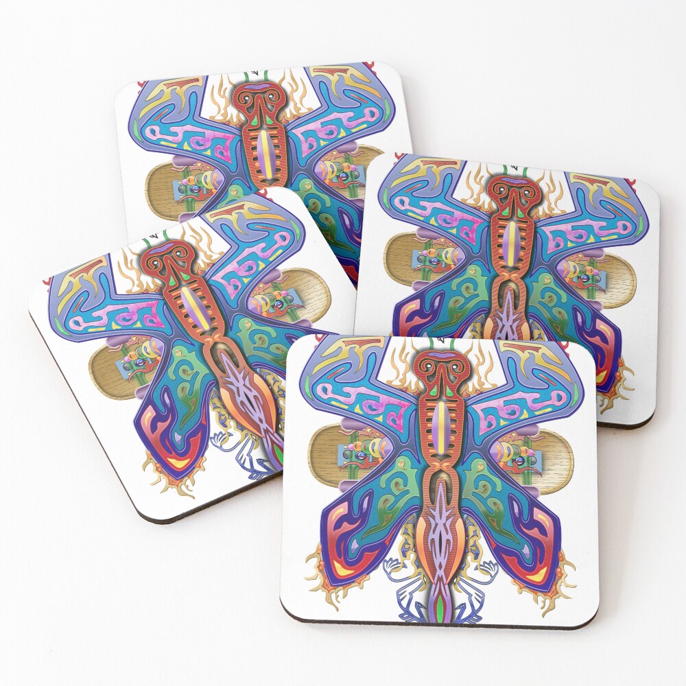 Item preview, Coasters (Set of 4) designed and sold by Digital-Defects.