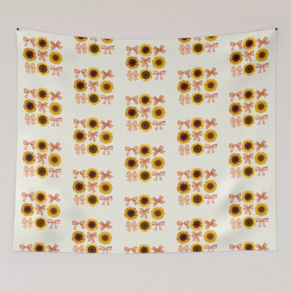 Item preview, Sunflowers Watercolors Coquette Bows Gardeners Womens T-Shirt designed and sold by SunfullyYours.