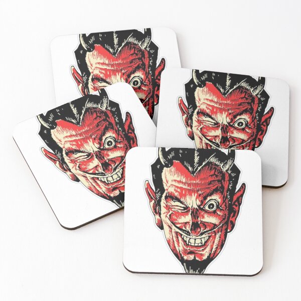 Item preview, Vintage Devil Demon Head - Halloween designed and sold by PIXEL POP DESIGNS - Beyond the Norm!.