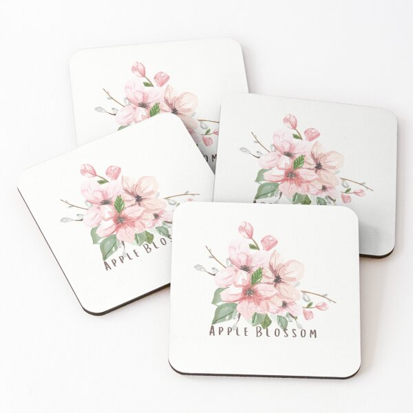 Artikelvorschau, Arkansas State Apfelblüten-Blumen-Aquarell-klassisches T-Shirt Sticker entworfen und verkauft von ThinkNature!.