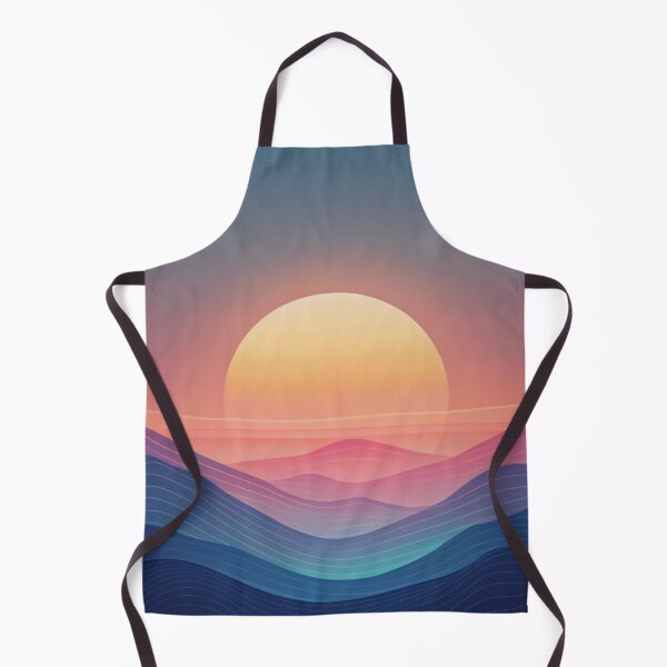 Item preview, sunset mountains lineart aesthetic designed and sold by rlav123.