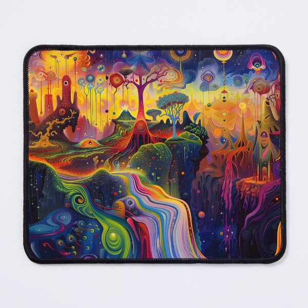 Item preview, Psychedelic Dreamscape of Wonder designed and sold by HarmonicDaze.