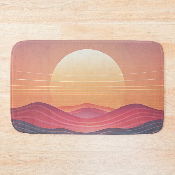Item preview, sunset mountains lineart aesthetic designed and sold by rlav123.