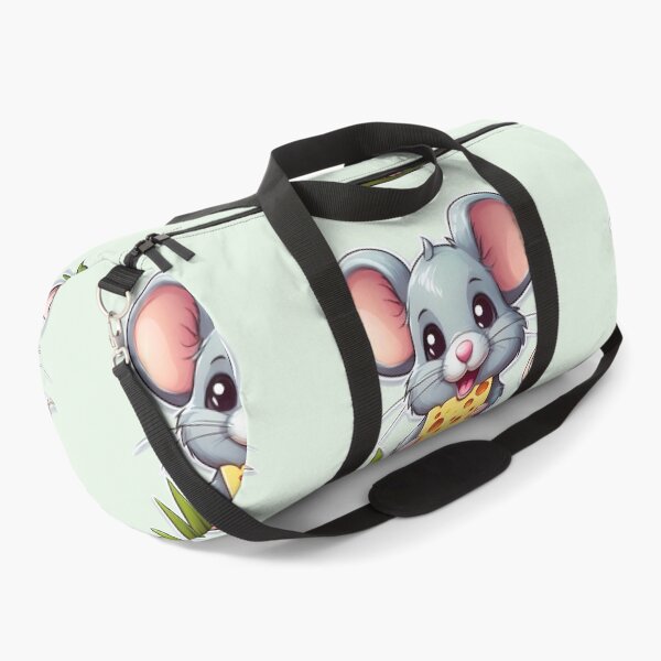 Item preview, A cute, cartoon mouse holding a piece of cheese.  designed and sold by HEMRO.