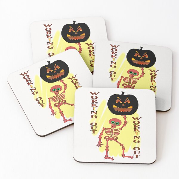 Item preview, Skeleton Works Out Lifting Heavy Jackolantern designed and sold by kristalcurt.