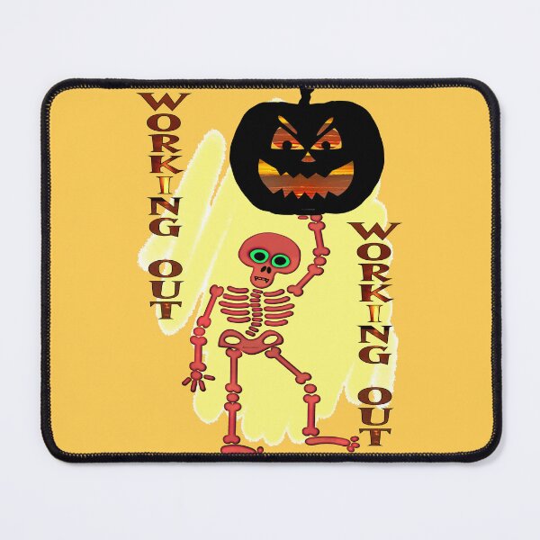 Item preview, Skeleton Works Out Lifting Heavy Jackolantern designed and sold by kristalcurt.