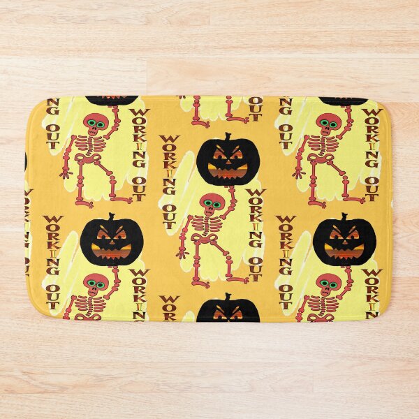 Item preview, Skeleton Works Out Lifting Heavy Jackolantern designed and sold by kristalcurt.