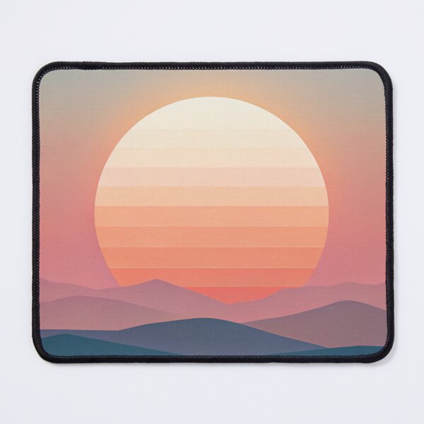 Item preview, sunset mountains lineart aesthetic designed and sold by rlav123.