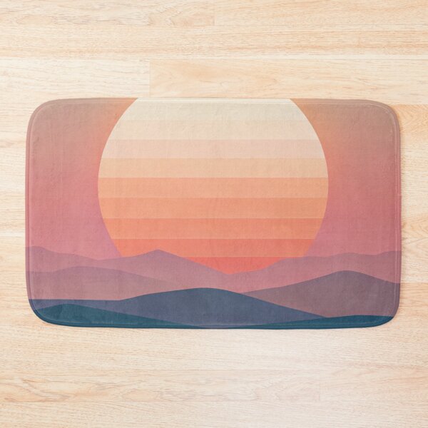Item preview, sunset mountains lineart aesthetic designed and sold by rlav123.