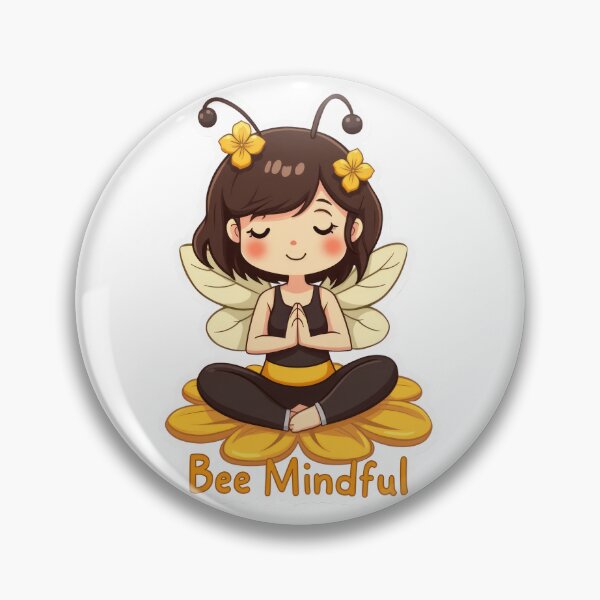 Item preview, Bee Mindful: Adorable Yoga Bee Design designed and sold by duke818.