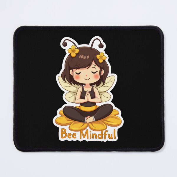 Item preview, Bee Mindful: Adorable Yoga Bee Design designed and sold by duke818.