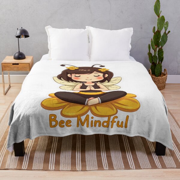 Item preview, Bee Mindful: Adorable Yoga Bee Design designed and sold by duke818.