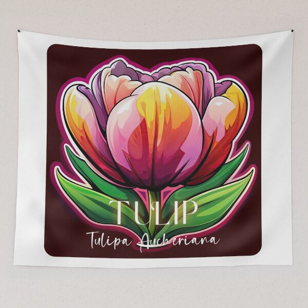 Aperçu de l'œuvre Sticker T-Shirt Motif Fleurs : TULIPE créée et vendue par ForeverPrintsOK.
