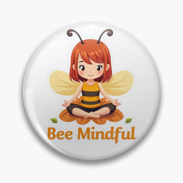 Item preview, Bee Mindful: Adorable Yoga Bee designed and sold by duke818.