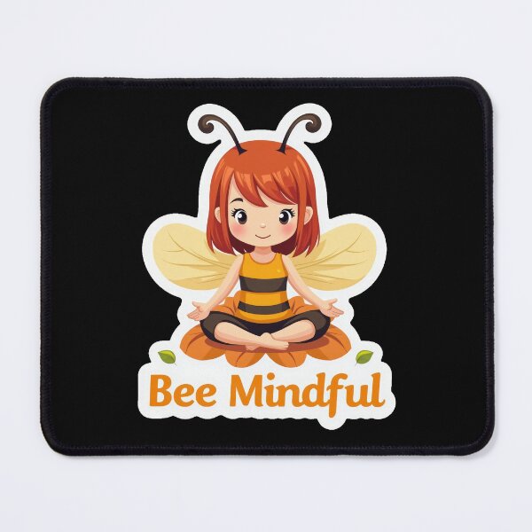Item preview, Bee Mindful: Adorable Yoga Bee designed and sold by duke818.
