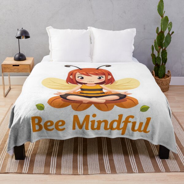 Item preview, Bee Mindful: Adorable Yoga Bee designed and sold by duke818.