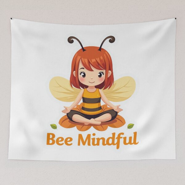 Item preview, Bee Mindful: Adorable Yoga Bee designed and sold by duke818.