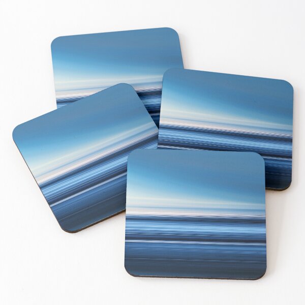 Item preview, Abstract Blue Skyline Deep into Sea Stripes designed and sold by Moyanana.