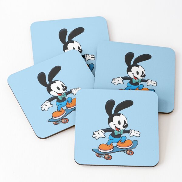Item preview, Oswald The Lucky Rabbit Skateboarding designed and sold by Myra365Art.