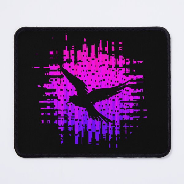 Item preview, Retrofuturistic Nighttime Neon City Bird Retro Black Bird 1 of 4 designed and sold by Beachy.