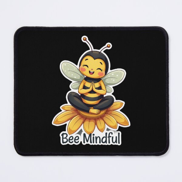 Item preview, Bee Mindful: Adorable Yoga Bee designed and sold by duke818.