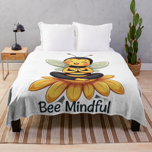 Item preview, Bee Mindful: Adorable Yoga Bee designed and sold by duke818.