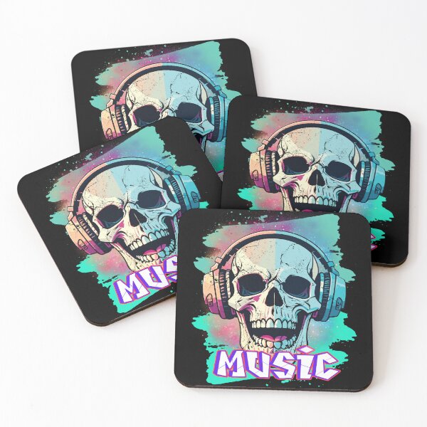 Item preview, Music Skull designed and sold by Bawek85Designs.