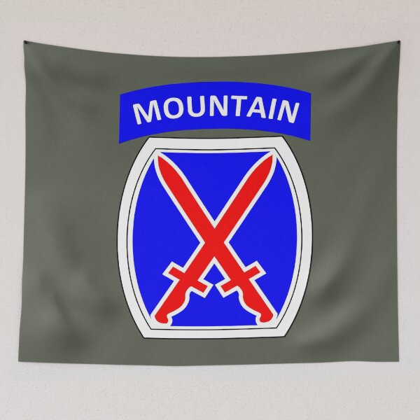 Item preview,  US ARMY MILITARY 10TH MOUNTAIN designed and sold by THE AMERICAN TEEVANGELIST.