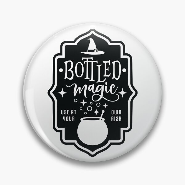 Item preview, Bottled Magic Halloween Label designed and sold by CompassandCrate.