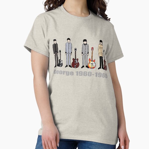 Item preview, George Harrison 1960 - 1965 cartoon doodle with Guitars designed and sold by Kludoman.