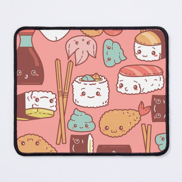 Item preview, kawaii pink sushi tempura cute designed and sold by Gossip Rag.