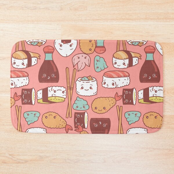 Item preview, kawaii pink sushi tempura cute designed and sold by Gossip Rag.