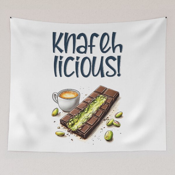 Item preview, كنافة دبي شوكولاطة فستق حلبي- Knafehlicious – Chocolate Kunafa with Pistachio Perfection and Coffee designed and sold by FUNqoosh.