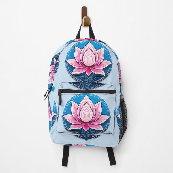 Item preview, a stylized pink lotus flower surrounded by intricate geometric patterns Design. designed and sold by HEMRO.