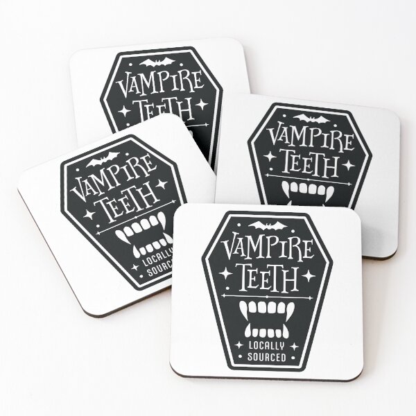 Item preview, Vampire Teeth, locally sourced, Halloween Label designed and sold by CompassandCrate.
