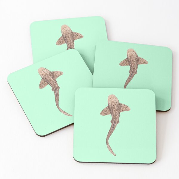 Item preview, ZEBRA/LEOPARD SHARK -stegostoma fasciatum (mint green) designed and sold by BEATRIZ ABAITUA.