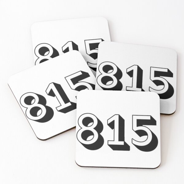 Item preview, ILLINOIS 815 • 3D BLACK  designed and sold by dex1one.