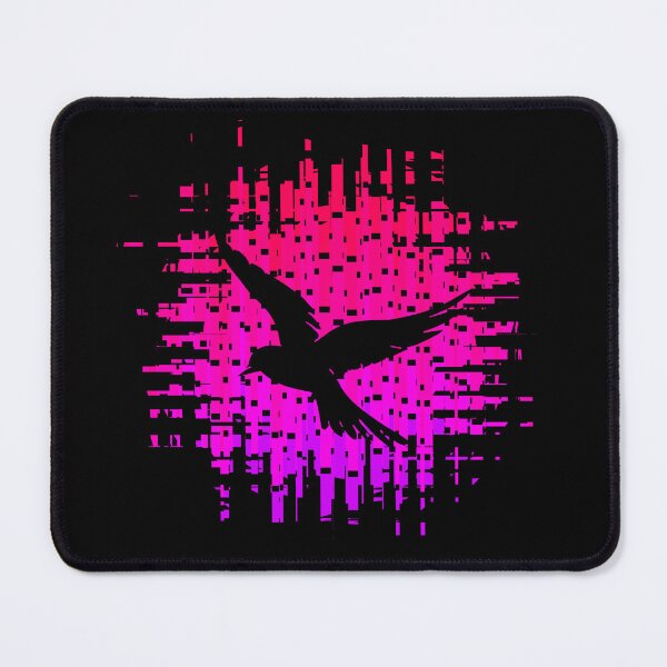 Item preview, Retrofuturistic Nighttime Neon City Bird Retro Black Bird 2 of 4 designed and sold by Beachy.
