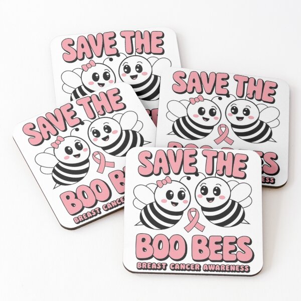 Item preview, Save The Boobees Boo Bees Breast Cancer Halloween Women designed and sold by SztylishDesigns.