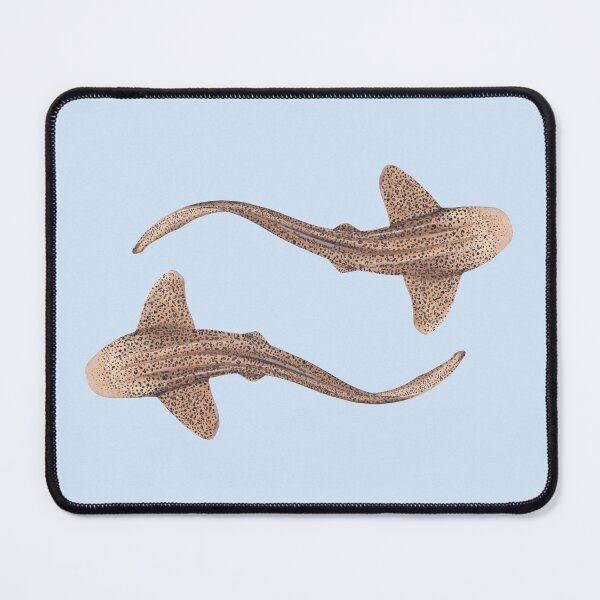 Item preview, DOUBLE ZEBRA/LEOPARD SHARK -stegostoma fasciatum (light blue) designed and sold by BEATRIZ ABAITUA.