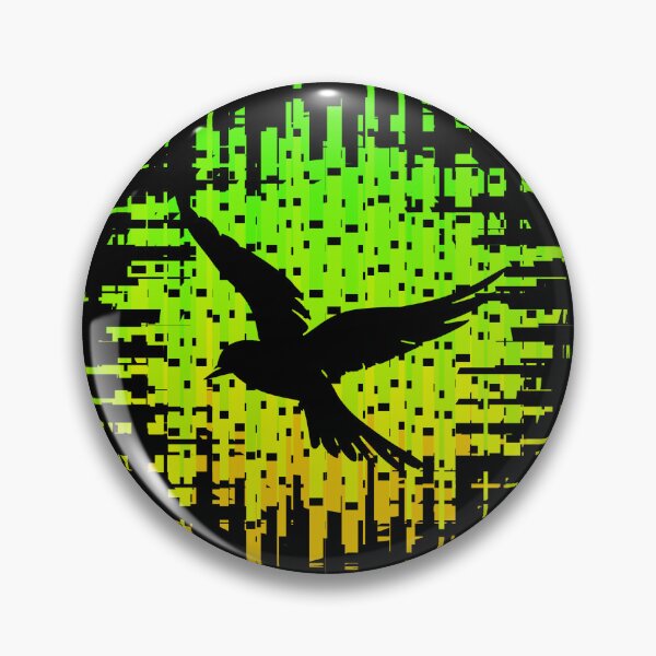 Item preview, Retrofuturistic Nighttime Neon City Bird Retro Black Bird 3 of 4 designed and sold by Beachy.