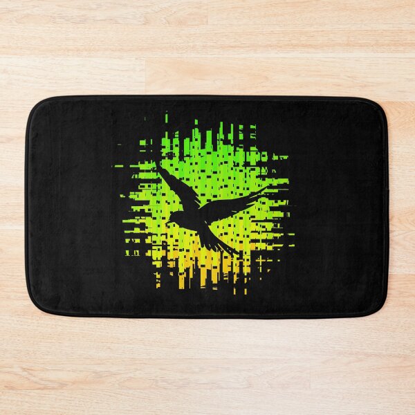 Item preview, Retrofuturistic Nighttime Neon City Bird Retro Black Bird 3 of 4 designed and sold by Beachy.