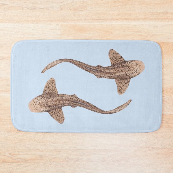 Item preview, DOUBLE ZEBRA/LEOPARD SHARK -stegostoma fasciatum (light blue) designed and sold by BEATRIZ ABAITUA.