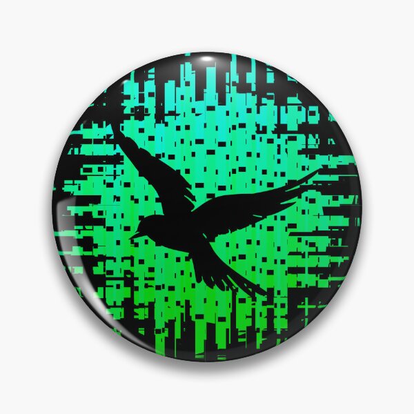 Item preview, Retrofuturistic Nighttime Neon City Bird Retro Black Bird 4 of 4 designed and sold by Beachy.