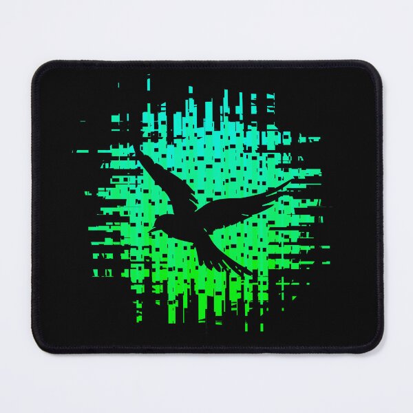 Item preview, Retrofuturistic Nighttime Neon City Bird Retro Black Bird 4 of 4 designed and sold by Beachy.